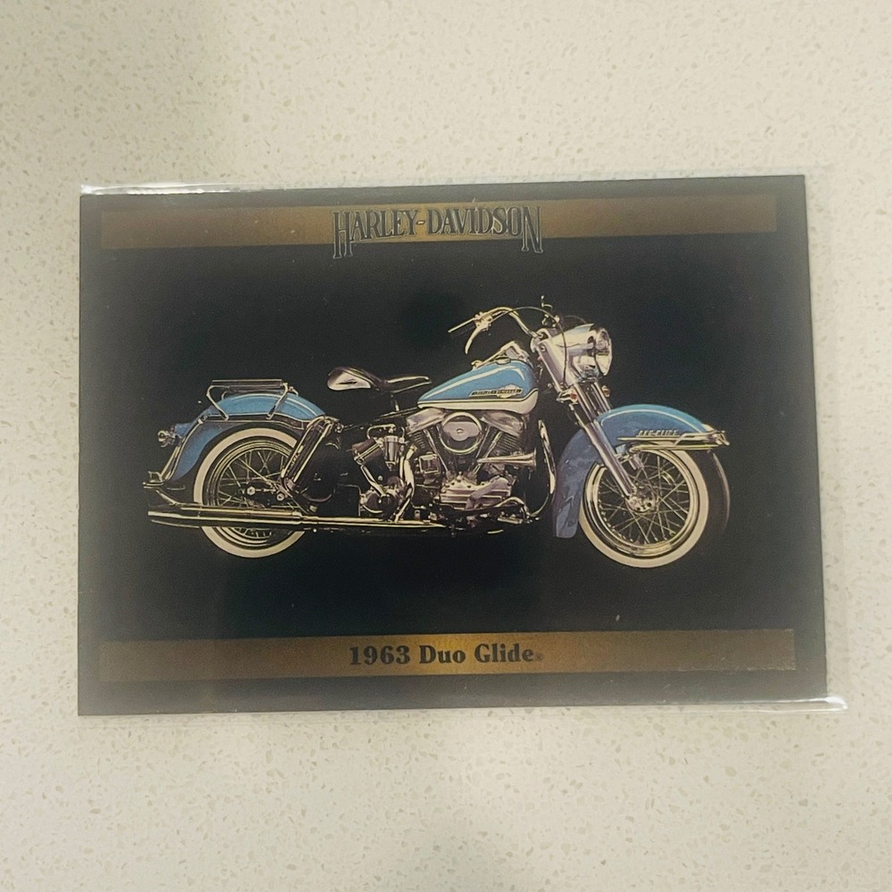 1992 Collect-A-Card Harley-Davidson Series 2 162 1963 FLH Duo Glide Trading Card